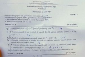 UPDATE. Bacalaureat 2019. Subiectele şi baremele la Matematică şi Istorie au fost publicate