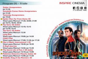 Program Cinema Inspire Alba Mall. Ce filme vor rula în perioada 5 – 11 iulie 2019