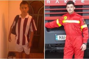 Andrei Boitan, viitor pompier:  Urma sa dea probe la Academia Hagi, dar moartea tatalui, eroul Gabriel Boitan, i-a schimbat destinul (galerie foto)