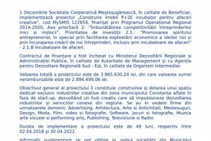 Comunicat de presa: Lansarea proiectului 
