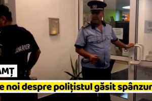 NEAMȚ: Poliţistul găsit spânzurat lucra de 3 ani la IPJ Neamţ