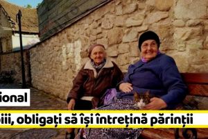 Naţional: Copiii, obligaţi să îşi întreţină părinţii (proiect)