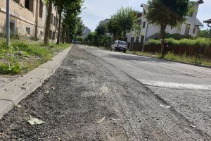 O altă stradă din Bistriţa, închisă circulaţiei auto pentru lucrări