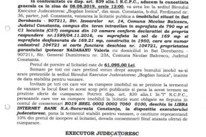 Licitatie publica pentru vanzarea unui imobil din comuna Dorobantu 