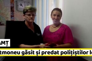 NEAMȚ: Portmoneu cu bani şi acte, găsit şi predat poliţiştilor locali (FOTO)