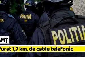 NEAMȚ: Percheziţii în Neamţ la hoţi de cablu telefonic. Prejudiciu de peste 500.000 de lei