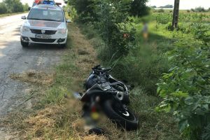 Motociclist accidentat grav la Slobozia Moară