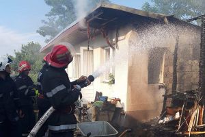 Incendiu la Oneşti: doi porci au murit carbonizaţi