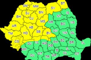 Două avertizări meteo de Cod galben pentru judeţul Botoşani. Ce anunţă meteorologii!