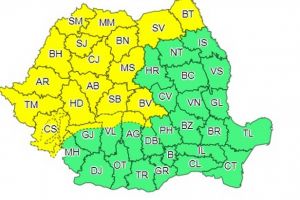 Cod Galben la Satu Mare. Meteorologii anunţă vijelii şi grindină
