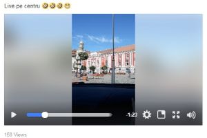 Live pe Facebook. Doi tineri s-au filmat conducand nebuneste in zona pietonala din Timisoara 