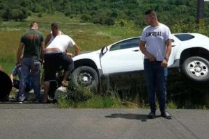 Primarul şi soţia au ajuns la spital cu fracturi!