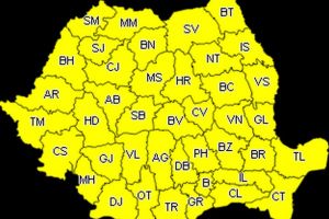 Avertizare meteo! Un nou Cod galben de vreme rea pentru judeţul Botoşani