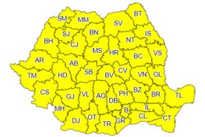 Judeţul Braşov sub cod galben de instabilitate atmosferică şi cod portocaliu de inundaţii