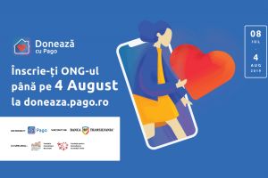 Pago caută 15 ONG-uri cărora le va pune la dispoziţie prima platformă de donaţii necomisionate, rapide, direct din aplicaţie