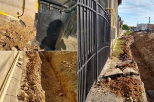 FOTO Știrea ta: Nemulţumiri 3 în 1 la Teiuş. Șanţul din faţa casei, pubela de gunoi negolită şi apa oprită duc oamenii la capătul răbdării