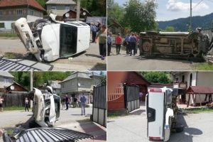FOTO. Accident GRAV în localitatea Ponorel. O MINORĂ de 14 ani, lovită de un autoturism, transportată la CPU Câmpeni