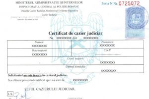 Certificatul de cazier judiciar pentru persoane fizice. Cum îl obţii