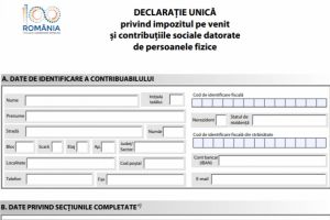 Declaraţia unică se depune până la data de 31 iulie 2019 