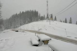 Locul din România unde a nins pentru prima dată în luna iulie