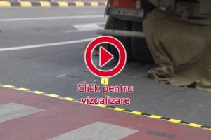 Bărbat strivit sub roţile unei autobasculante pe trecerea de pietoni, într-un accident ca-n ...