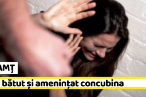 NEAMȚ: Reţinut pentru 4 infracţiuni după ce şi-a bătut concubina