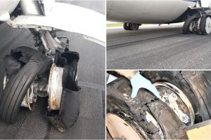 FOTO. Anchetă după incidentul de pe Otopeni. AIAS: Pneurile avionului TAROM erau distruse