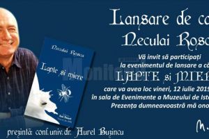 „Lapte şi miere” - lansarea celei de-a doua cărţi a jurnalistului Neculai Roşca