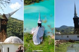 Biserica veche de 2 secole din Munţii Apuseni care urmează să fie relocată în Muzeul Astra din Sibiu şi-a început călătoria