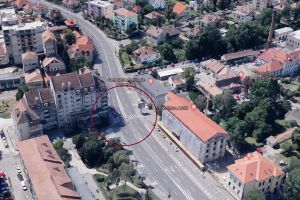 Începe amenajarea unui nou sens giratoriu în zona viitorului Mall de lângă podul Gării