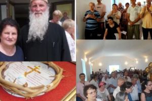 La Măniceşti, sute de oameni în noua biserică „Sf. Meletie”