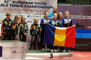 Tenis de masa: Elena Zaharia si Bianca Mei-Rosu, medalie de bronz la Campionatul European (galerie foto)