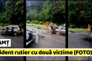 NEAMȚ: Accident rutier cu două victime (FOTO)