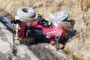 Bărbat răsturnat cu ATV-ul. A ajuns la urgenţă în Sibiu