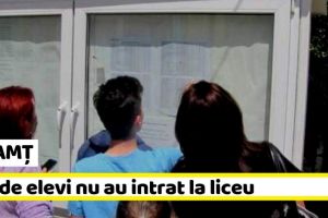 NEAMȚ: 351 de elevi nu au intrat la liceu