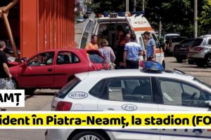 NEAMȚ: Accident în Piatra-Neamţ, la stadion (FOTO)