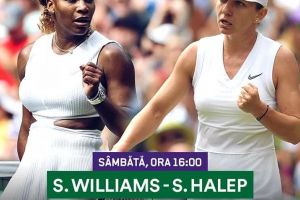 Hai, Simona! Românca o întâlneşte, sâmbătă, pe Serena Williams în finala Wimbledon