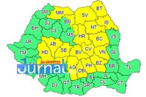 ULTIMĂ ORĂ: Cod galben de ploi şi vijelii, în Vrancea