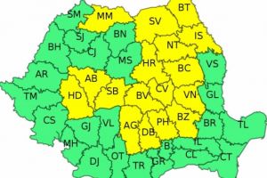 ALERTĂ - ANM a emis COD GALBEN de furtuni şi vijelii în jumătate de ţară/ HARTA zonelor vizate
