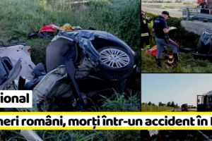 Naţional: Patru tineri români, morţi într-un accident groaznic în Italia (VIDEO)