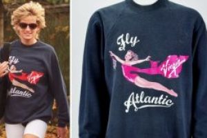 O bluza purtata de printesa Diana la sala de sport, vanduta la licitatie cu peste 50.000 de dolari