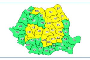 Cod galben de ploi, valabil până luni seară. Atenţionarea meteorologilor pentru România