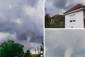 Tornadă formată într-o localitate din Transilvania. O femeie a fost rănită