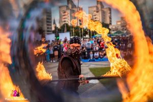 FOTO. Marele premiu StreetMusic Festival, câştigat de jonglerul focului