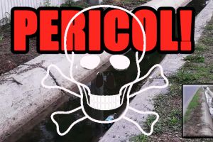 Pericol in comuna Viziru / Kilometri de santuri de beton pline de mizerie troneaza de-alungul localitatii