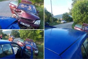 FOTO ȘTIREA TA. Accidentul de la Pianu-Localnic: “În curbă, vizibilitatea este redusă din cauza pomilor”
