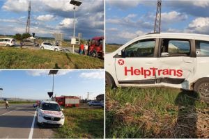 FOTO, VIDEO| ACCIDENT la intersecţia străzii Mărăşeşti cu şoseaua de centură a municipiului Alba Iulia. “Ruleta rusească” face noi victime