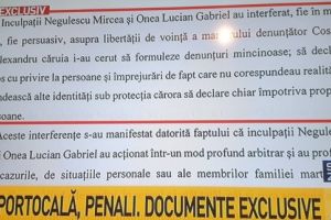 DOCUMENTE BOMBA despre penalii Onea si Portocalã