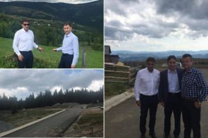 Foto| Preşedintele şi vicepreşedintele Consiliului judeţean Alba, la iarbă verde, pe ”Drumul lui Iovan”, în comuna Horea