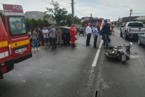 Trei motociclişti implicaţi în două accidente rutiere pe DN 1. Unul a ajuns la spital